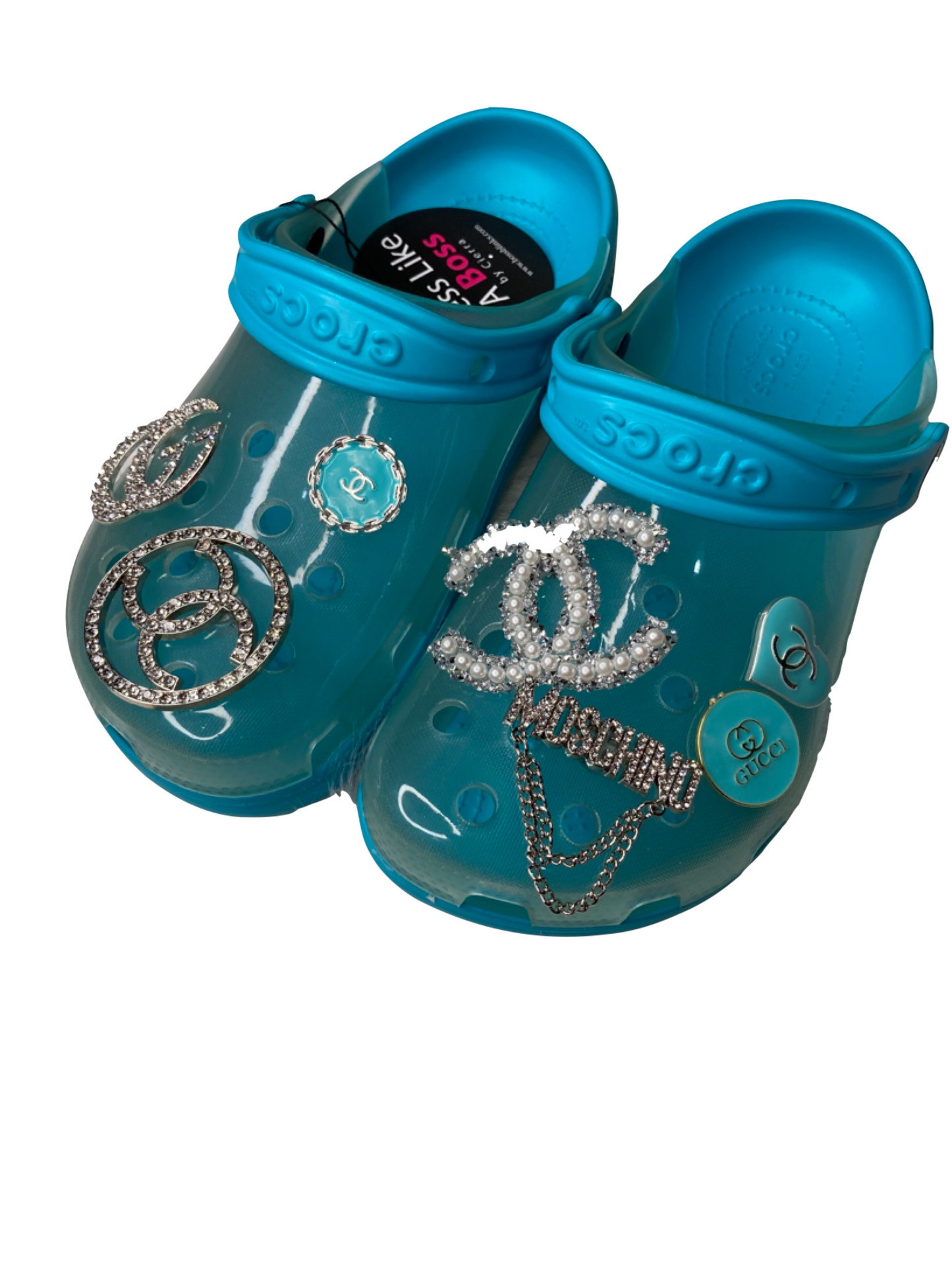 Blue / Clear Crocs